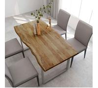 vidaXL Table de salle à manger 154x80x76 cm Bois d'acacia solide 286477