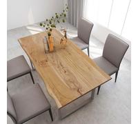 Vidaxl Table De Salle À Manger 180x90x76 Cm Bois D'acacia Massif Gris