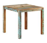 vidaXL Tavolo da Pranzo 82x80x76 cm in Legno Massello di Recupero