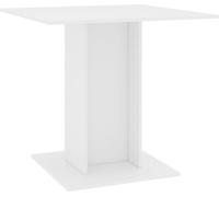 vidaXL Table de salle à manger blanche 80x80x75 cm Bois composite