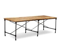 Vidaxl Table De Salle à manger Bois De Manguier Massif 240 Cm