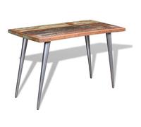 vidaXL Table de salle à manger Bois de récupération 120 x 60 x 76 cm