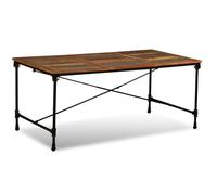 Vidaxl Table De Salle À Manger Bois De Récupération Massif 180 Cm Marron
