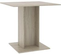 vidaXL Table de salle à manger Chêne Sonoma 80x80x75 cm Bois composite