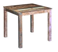 vidaXL Table de Salle à Manger Cuisine Bois Massif de récupération 80x82x76 cm