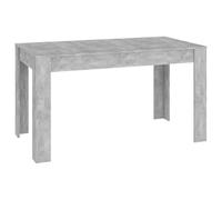 vidaXL Table de Salle à Manger Gris béton 140x74,5x76 cm Aggloméré