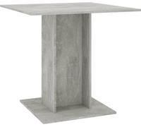 vidaXL Table de salle à manger gris béton 80x80x75 cm Bois composite