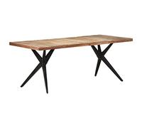 vidaXL Table de Salle à Manger Table à Dîner Table de Repas Meuble de Cuisine Table de Cuisine Intérieur 200x90x76 cm Bois de Récupération Solide