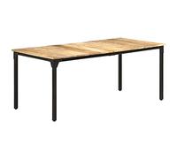 vidaXL Table de Salle à Manger Table à Dîner Table de Repas Table de Cuisine Meuble de Cuisine Maison Intérieur 180x90x76 cm Bois de Manguier Brut