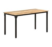 vidaXL Table à manger 321973 140x70x76 cm Bois de manguier brut Brun