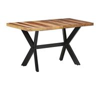 vidaXL Table de Salle à Manger Table de Cuisine Table à Dîner Table de Repas Meuble de Cuisine Maison Intérieur 140x70x75 cm Bois Massif
