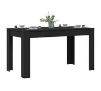 Table de salle à manger en chêne noir 140x74,5x76 cm en bois d ingénierie