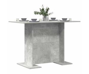 vidaXL Table de Salle à Manger/Table de Repas Gris béton, Table rectangulaire Moderne pour Jardin et terrasse, mobiliers décontractés, Design élégant, Bois Durable