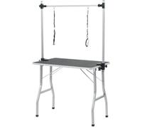 vidaXL Table de Toilettage Ajustable pour Chiens Chats 2 Potences