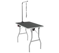 vidaXL Table de toilettage pour chien portable avec roulettes