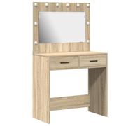 Vidaxl Table De Toilette Avec Lumières Led Chêne Sonoma 78,5x41x135 Cm