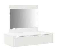 Coiffeuse murale blanca 83x40x70 cm