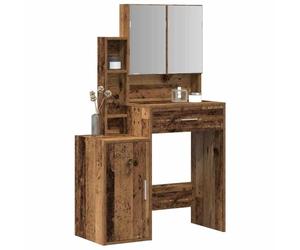 vidaXL Table de Toilette Bois Ancien 80 x 35 x 132 cm | T'as plein d'espace pour garder tes affaires bien rangées, Ça va avec n'importe quel style de chambre,