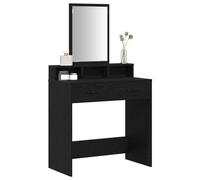 vidaXL Table de Toilette Chêne Noir 79 x 41 x 140 cm Bois d'ingénierie | Parfait pour ranger toutes tes petites choses, Un design moderne qui s'adapte à toute chambre,