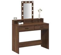 vidaXL Table de Toilette Marron 100 x 41 x 140 cm Bois d'ingénierie | Cette table est vraiment stylée et hyper pratique pour se préparer, elle donne un vrai peps à ta chambre,