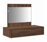 vidaXL Table de Toilette Marron 83 x 40 x 70 cm Bois d'ingénierie, Coiffeuse Moderne, Meuble Chic, Pratique pour la Chambre, Dresser rectangulaire avec Rangement, élégant et stylé