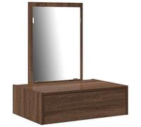 Table De Maquillage Murale Vidaxl Chêne Marron 60x40x70 Cm Marron