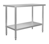 vidaXL Table de travail de cuisine 51190 – Acier inoxydable 120x60x85 cm