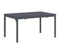 vidaXL Table d'Extension 2 pcs Anthracite 210 x 90 x 73 cm Acier, Table de Jardin, Design rectangulaire, Acier Robuste, Extensible pour Repas en Plein air, Finition Anthracite