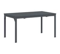 vidaXL Table d'Extension Anthracite 180 x 80 x 76 cm Acier, Table rectangulaire Moderne Extensible pour Jardin et terrasse, mobilier extérieur Ajustable, résistant aux intempéries, anthracit