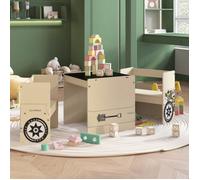 vidaXL Table et Chaises Enfant 3 pcs Mobilier pour Tout-petits Salon Chambre Maternelle Maison Intérieur Véhicule 10406