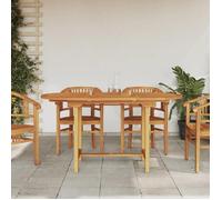 Vidaxl Table Extensible De Jardin 110-160x80x75 Cm Bois De Teck Solide