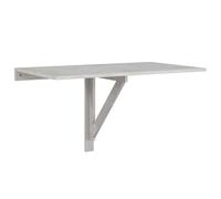 vidaXL Table Murale Pliable Flottante Suspendue Table de Cuisine Table d'Écriture Bar Bureau Intérieur Gris Béton 100x60x56 cm Bois d'Ingénierie