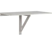 vidaXL Table murale pliante gris béton 100x60x56 cm Bois composite
