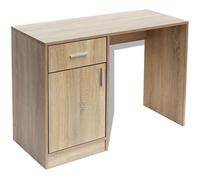 vidaXL Bureau avec tiroir et placard 100 x 40 x 73 cm Chêne