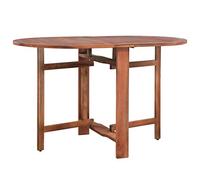 vidaXL Table de jardin ovale à dîner Bois d'acacia massif 120x70x74 cm
