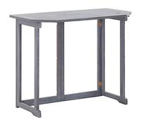 vidaXL Table Pliable de Balcon Table Pliable de Jardin Table Pliable de Patio Table Pliable d'Extérieur 90x50x74 cm Bois d'Acacia Massif