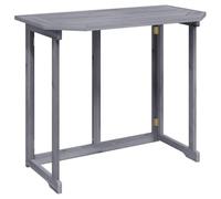 vidaXL Table Pliable de Balcon Table Pliable de Jardin Table Pliable de Patio Table Pliable d'Extérieur 90x50x74 cm Bois d'Acacia Massif