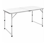 vidaXL Table pliable de camping Hauteur réglable Aluminium 120x60 cm Noir