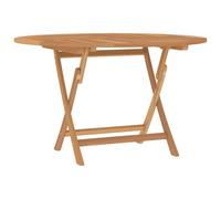 vidaXL Table pliable de jardin Ø 120x75 cm bois massif de teck 362618
