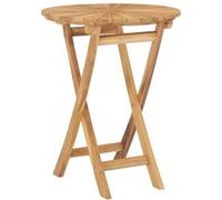 Vidaxl Table Pliable De Jardin ? 60 Cm Bois De Teck Solide