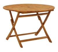 vidaXL Table pliable de jardin 110 cm Bois d'acacia massif