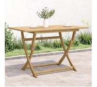 vidaXL Table pliable de jardin 365745 – Bois d'acacia solide 120x70x75 cm Marron
