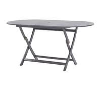 vidaXL Table pliable de jardin 160 x 85 x 75 cm Bois d'acacia massif