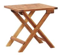 vidaXL Table pliante de jardin carrée en bois d'acacia massif 40 x 40 x 40 cm