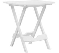 vidaXL Table pliable de jardin 45,5x38,5x50 cm Blanc