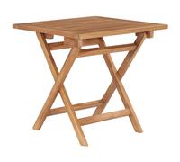 Table Pliable de Jardin Table Basse Table d'Appoint Terrasse Extérieur Patio Arrière-Cour Résistant 45x45x45 cm Bois de Teck Solide