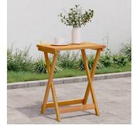 vidaXL Table pliable de jardin 50x36x60 cm bois d'acacia solide 364895