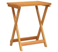 vidaXL Table Pliable de Jardin 50x36x60 cm Bois d'acacia Solide, Table, Table de Patio, Table de Pique-Nique, Table d'extérieur, Table Pliante