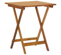 Vidaxl Table Pliable De Jardin 60x60x75 Cm Bois D'acacia Solide