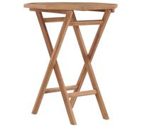vidaXL Table pliable de jardin 60x60x75 cm Bois de teck solide